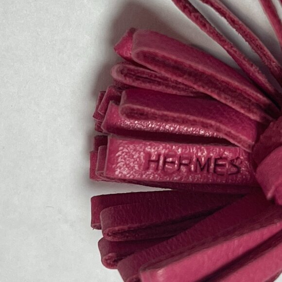 Hermes Anemone Milo Lambskin Leather Carmencita Page Marker - Pink - Preowned - Picture 6 of 9